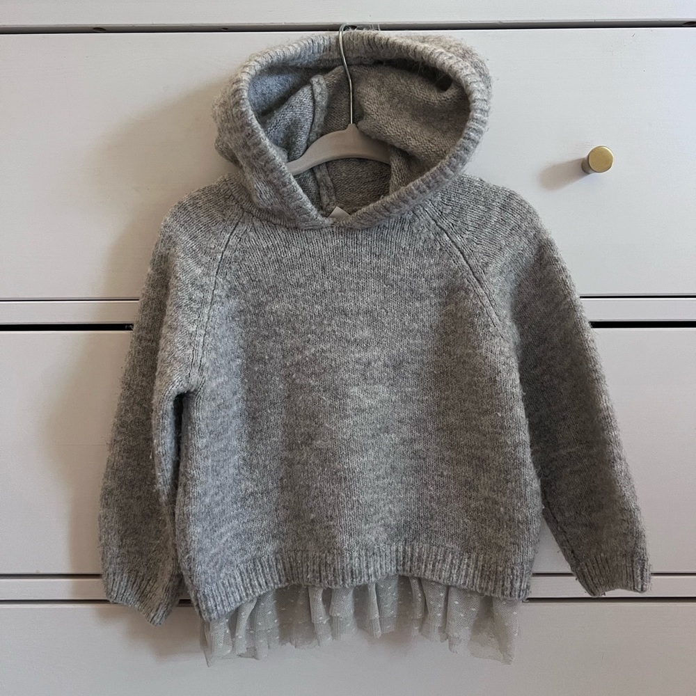 Knit hoodie